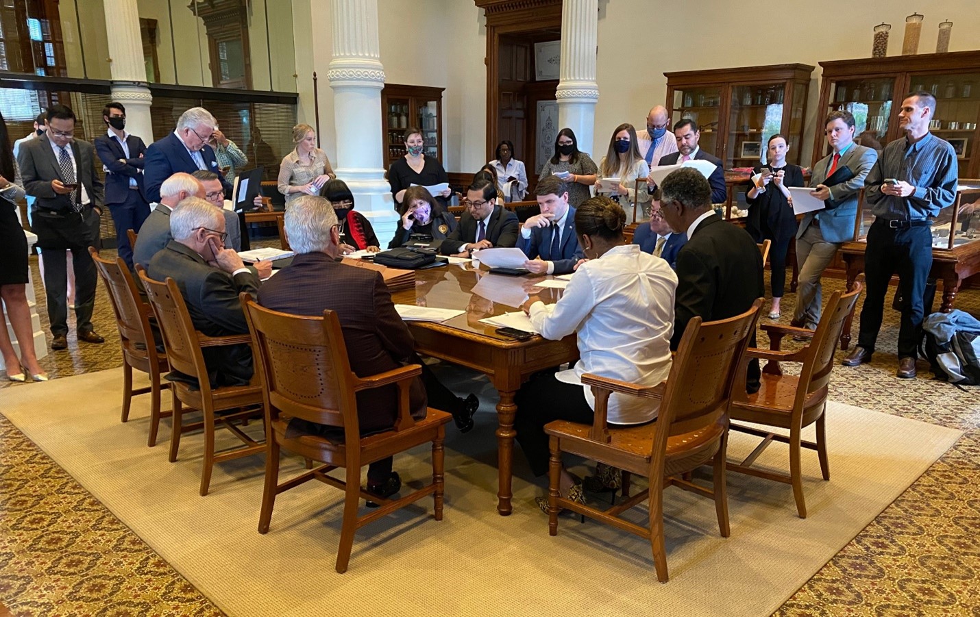 House Public Education Committee advances Senate bills and schedules a voucher hearing, and Senate State Affairs Committee approves contentious curriculum bill
