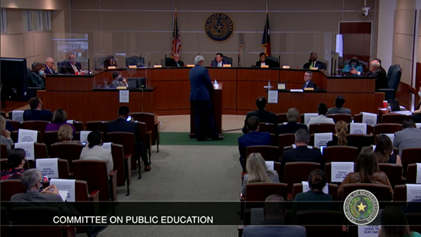 Texas House Public Education Committee hears virtual education bills, votes on school finance clean-up and more