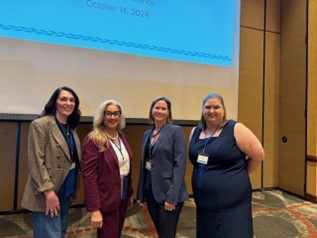 ATPE Lobbyist Tricia Cave (far right) participated in a panel with other members of the Texas Coalition for Educator Preparation (TCEP). ATPE Lobbyist Tricia Cave (far right) participated in a panel with other members of the Texas Coalition for Educator Preparation (TCEP).