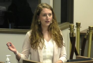 ATPE Lobbyist Andrea Chevalier testifies at the April 2022 SBEC meeting